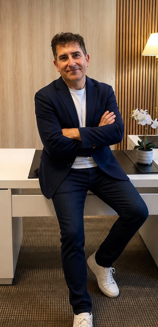 Cristóbal Rozúa, psicólogo sanitario y jurídico, en su despacho